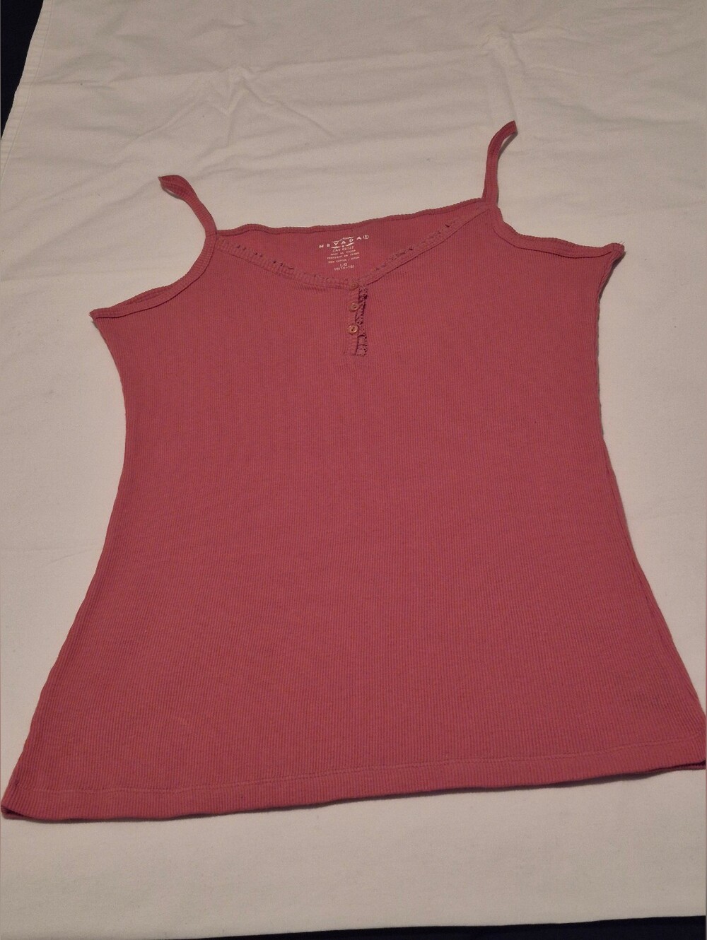 Bundle Women’s Ribbed Spaghetti Strap Camisole in Dusty Rose And Yellow